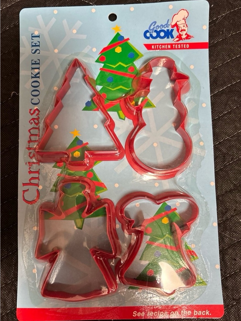 Red Christmas Cookie Cutter Set - 4-Pack
